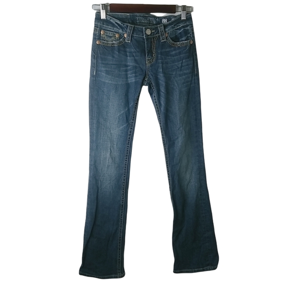 Miss Me 27x33 Boot JP42g2K-2 Cowhide Pocket Jeans - Picture 12 of 16